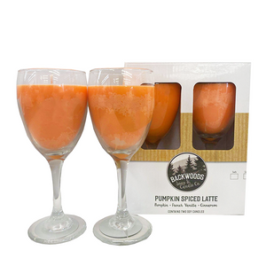 Pumpkin Spice Latte Wine Glass Set
