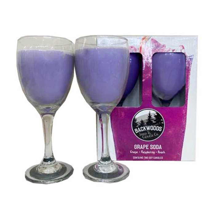 Grape Soda Wine Glass Set
